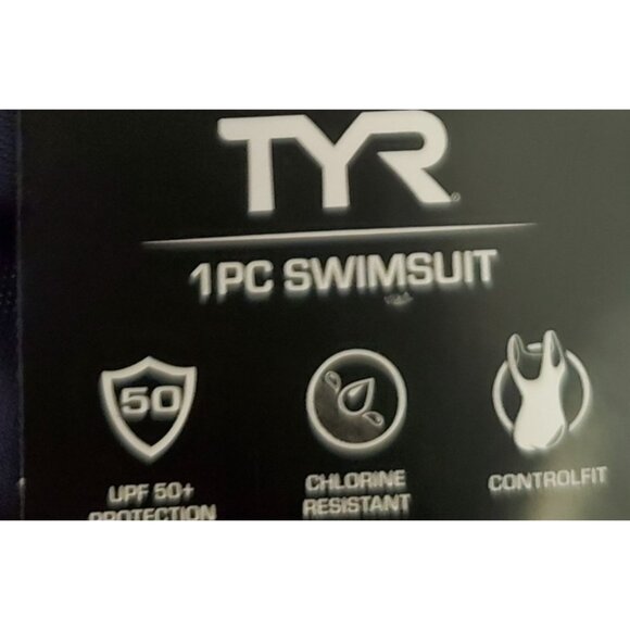 TYR Womens One Piece Swimsuit Size Medium Controlfit Chlorine Resistant UPF 50+ - Picture 8 of 9